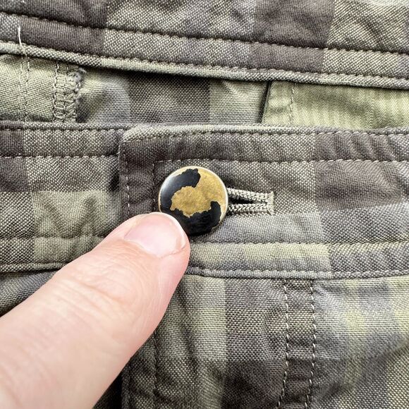 Lululemon Chino Shorts Men 38 Green Plaid Casual Outdoor Weekend Vacation. - Picture 3 of 8